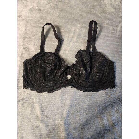 Wacoal Seduction Demi Wire Bra 851155 36C Black Lace - Picture 1 of 3